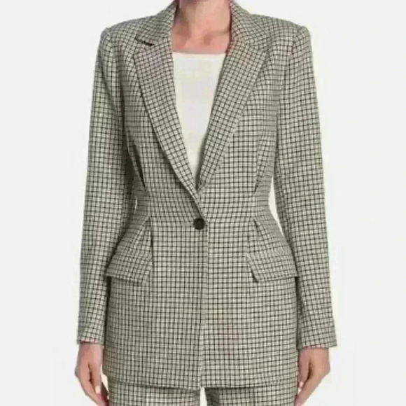 Joie “Martia C” Blazer In Camel Multi Check Size 2 New Without Tags! - Picture 4 of 12